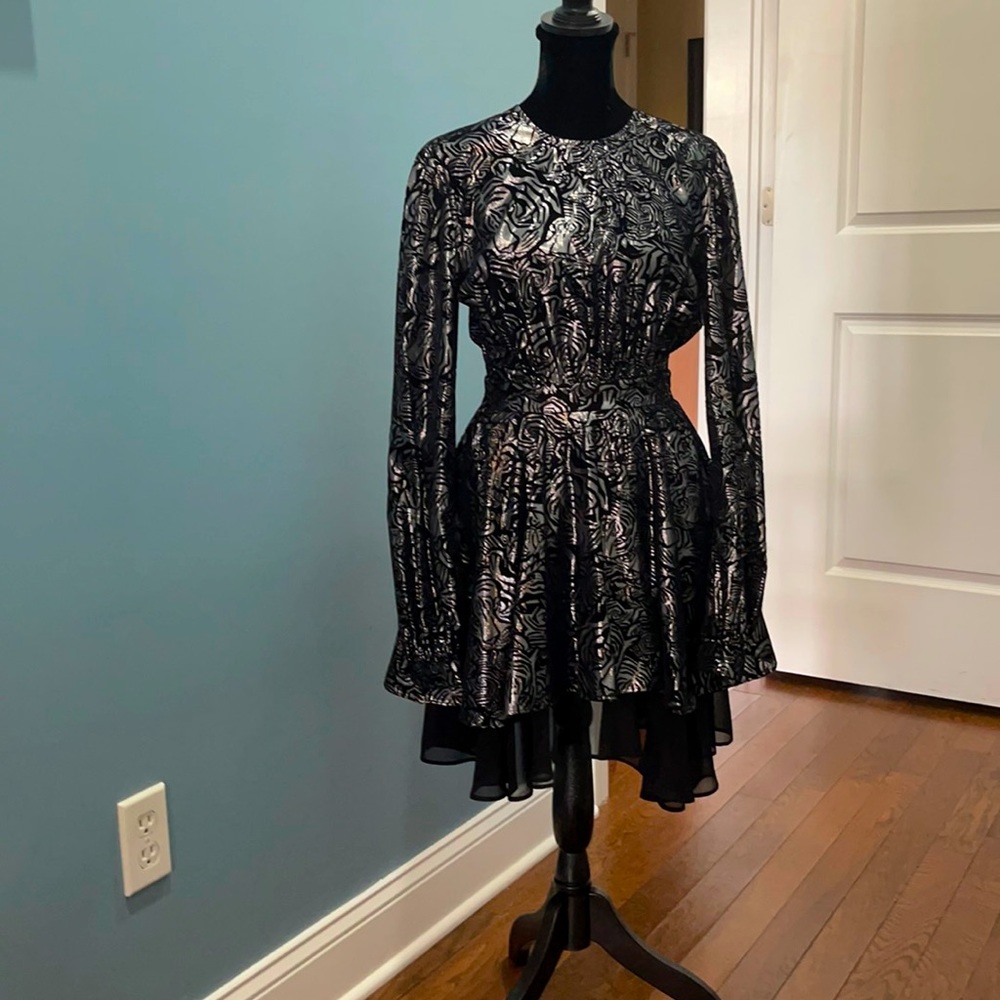 Just Cavalli black silver evening dress size I40